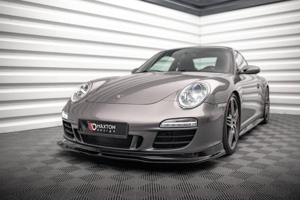 Porsche 911 Carrera GTS 997 (facelift) - Lâmina frontal V.1 | PO-911-997F-CA-GTS-FD1G+FD1RG | Produto Maxton Design distribuído por Unicartuning.