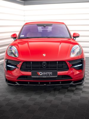 Porsche Macan GTS / Sport Design Mk1 (facelift) - Lâmina frontal V.1 | PO-MA-1F-FD1G | Produto Maxton Design distribuído por Unicartuning.