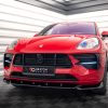Porsche Macan GTS / Sport Design Mk1 (facelift) - Lâmina frontal V.1 | PO-MA-1F-FD1G | Produto Maxton Design distribuído por Unicartuning.