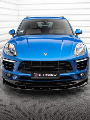 Porsche Macan Mk1 - Lâmina frontal V.1 | PO-MA-1-FD1G | Produto Maxton Design distribuído por Unicartuning.
