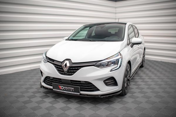 Renault Clio Mk5 - Lâmina frontal V.1 | RE-CL-5-FD1G | Produto Maxton Design distribuído por Unicartuning. Renault Clio Mk5 - Lâmina frontal V.1 | RE-CL-5-FD1G | Produto Maxton Design distribuído por Unicartuning.