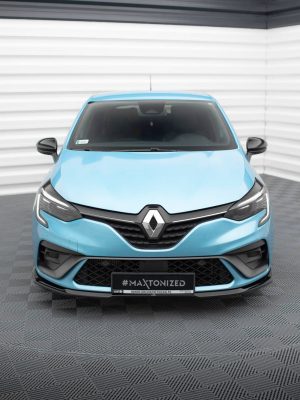 Renault Clio RS Line Mk5 - Lâmina frontal V.1 | RE-CL-5-RSLINE-FD1G | Produto Maxton Design distribuído por Unicartuning.