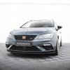 Seat Leon Cupra / FR Mk3 Fl - Lâmina frontal V.1 | SE-LE-3F-CU-FD1G | Produto Maxton Design distribuído por Unicartuning.