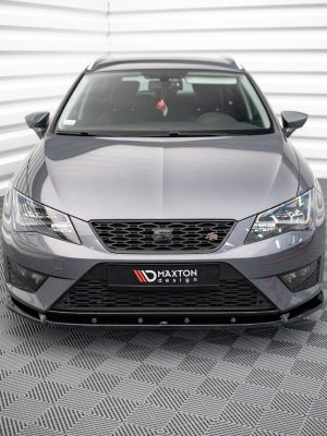 Seat Leon FR / Cupra Mk3 - Lâmina frontal V.1 | SE-LE-3-FR-ST-FD1G | Produto Maxton Design distribuído por Unicartuning. Seat Leon FR / Cupra Mk3 - Lâmina frontal V.1 | SE-LE-3-FR-ST-FD1G | Produto Maxton Design distribuído por Unicartuning.