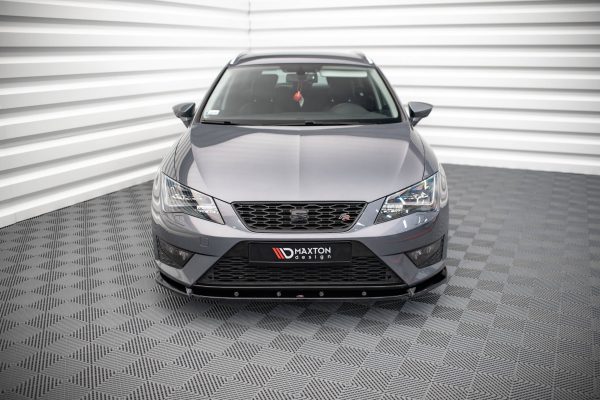 Seat Leon FR / Cupra Mk3 - Lâmina frontal V.1 | SE-LE-3-FR-ST-FD1G | Produto Maxton Design distribuído por Unicartuning. Seat Leon FR / Cupra Mk3 - Lâmina frontal V.1 | SE-LE-3-FR-ST-FD1G | Produto Maxton Design distribuído por Unicartuning.