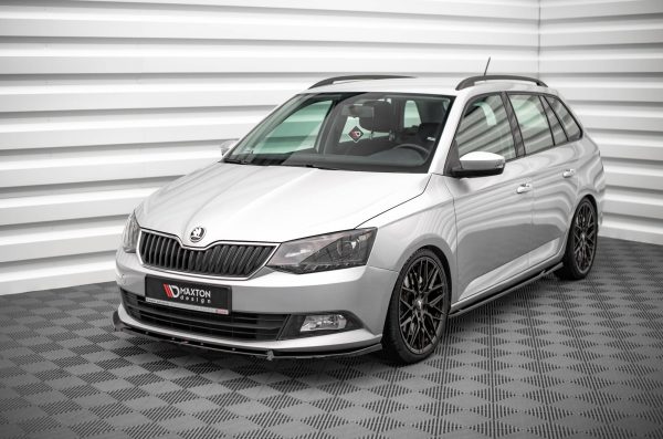 Skoda Fabia Mk3 - Lâmina frontal V.1 | SK-FA-3-FD1G | Produto Maxton Design distribuído por Unicartuning.