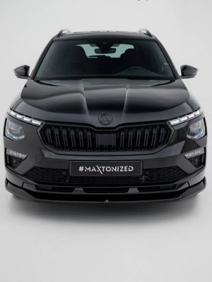 Skoda Kamiq Monte Carlo Mk1 (facelift) - Lâmina frontal V.1 | SK-KM-1F-MC-FD1G | Produto Maxton Design distribuído por Unicartuning.