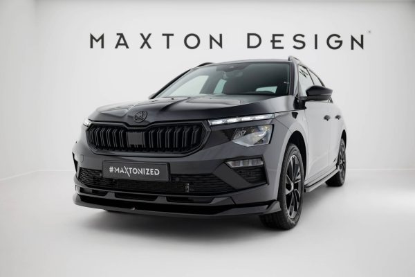Skoda Kamiq Monte Carlo Mk1 (facelift) - Lâmina frontal V.1 | SK-KM-1F-MC-FD1G | Produto Maxton Design distribuído por Unicartuning. Skoda Kamiq Monte Carlo Mk1 (facelift) - Lâmina frontal V.1 | SK-KM-1F-MC-FD1G | Produto Maxton Design distribuído por Unicartuning.