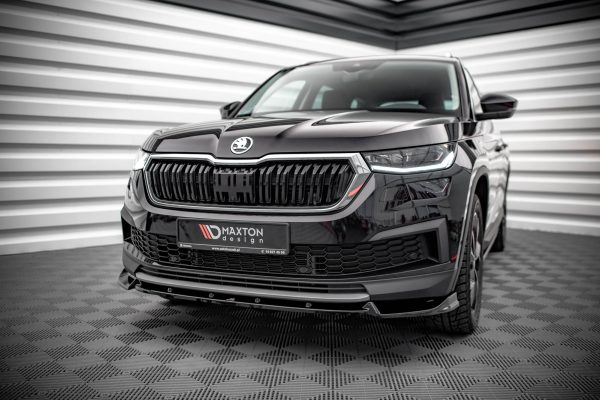 Skoda Kodiaq Mk1 (facelift) - Lâmina frontal V.1 | SK-KO-1F-FD1G | Produto Maxton Design distribuído por Unicartuning.