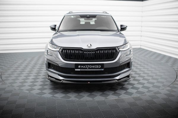 Skoda Kodiaq Sport line Mk1 (facelift) - Lâmina frontal V.1 | SK-KO-1F-SL-FD1G | Produto Maxton Design distribuído por Unicartuning. Skoda Kodiaq Sport line Mk1 (facelift) - Lâmina frontal V.1 | SK-KO-1F-SL-FD1G | Produto Maxton Design distribuído por Unicartuning.