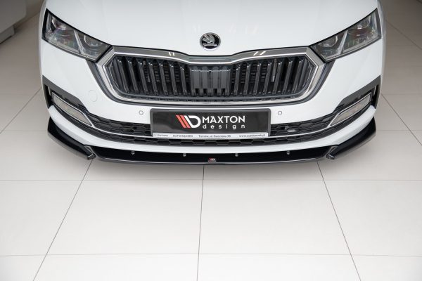 Skoda Octavia Mk4 - Lâmina frontal V.1 | SK-OC-4-FD1G | Produto Maxton Design distribuído por Unicartuning.