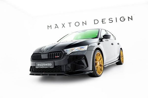 Skoda Octavia RS Liftback / Combi Mk4 (facelift) - Lâmina frontal V.1 | SK-OC-4F-RS-FD1G+FD1RG | Produto Maxton Design distribuído por Unicartuning. Skoda Octavia RS Liftback / Combi Mk4 (facelift) - Lâmina frontal V.1 | SK-OC-4F-RS-FD1G+FD1RG | Produto Maxton Design distribuído por Unicartuning.