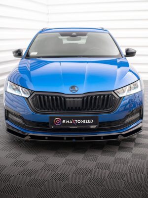 Skoda Octavia Sport line Mk4 - Lâmina frontal V.1 | SK-OC-4-SL-K-FD1G | Produto Maxton Design distribuído por Unicartuning. Skoda Octavia Sport line Mk4 - Lâmina frontal V.1 | SK-OC-4-SL-K-FD1G | Produto Maxton Design distribuído por Unicartuning.