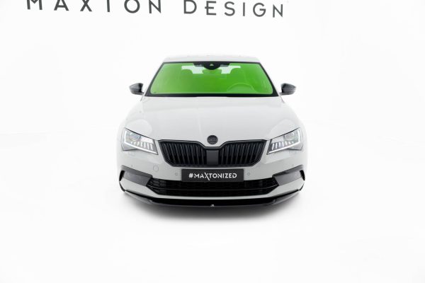 Skoda Superb Liftback / Combi Mk3 - Lâmina frontal V.1 | SK-SU-3-FD1G | Produto Maxton Design distribuído por Unicartuning. Skoda Superb Liftback / Combi Mk3 - Lâmina frontal V.1 | SK-SU-3-FD1G | Produto Maxton Design distribuído por Unicartuning.