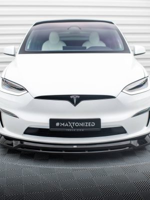 Tesla Model X Mk1 (facelift) - Lâmina frontal V.1 | TE-MODELX-1F-FD1G+FD1RG | Produto Maxton Design distribuído por Unicartuning.
