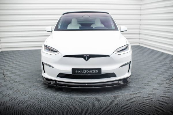 Tesla Model X Mk1 (facelift) - Lâmina frontal V.1 | TE-MODELX-1F-FD1G+FD1RG | Produto Maxton Design distribuído por Unicartuning. Tesla Model X Mk1 (facelift) - Lâmina frontal V.1 | TE-MODELX-1F-FD1G+FD1RG | Produto Maxton Design distribuído por Unicartuning.
