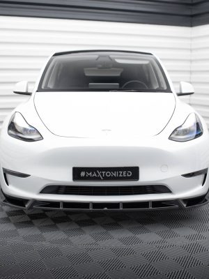 Tesla Model Y - Lâmina frontal V.1 | TE-MODELY-1-FD1G | Produto Maxton Design distribuído por Unicartuning. Tesla Model Y - Lâmina frontal V.1 | TE-MODELY-1-FD1G | Produto Maxton Design distribuído por Unicartuning.