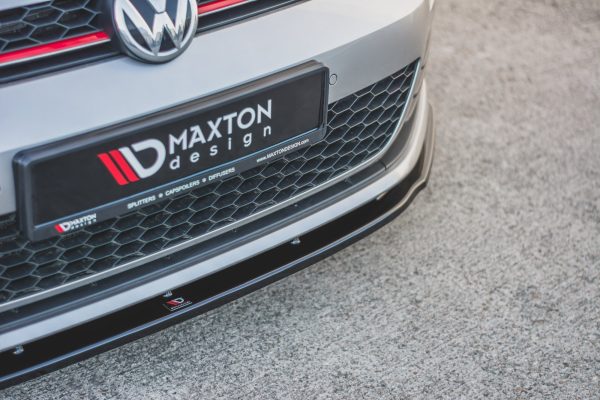 Volkswagen Golf 7 GTI - Lâmina frontal V.1 | VW-GO-7-GTI-FD1G | Produto Maxton Design distribuído por Unicartuning.
