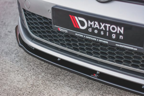 Volkswagen Golf 7 GTI - Lâmina frontal V.1 | VW-GO-7-GTI-FD1G | Produto Maxton Design distribuído por Unicartuning.