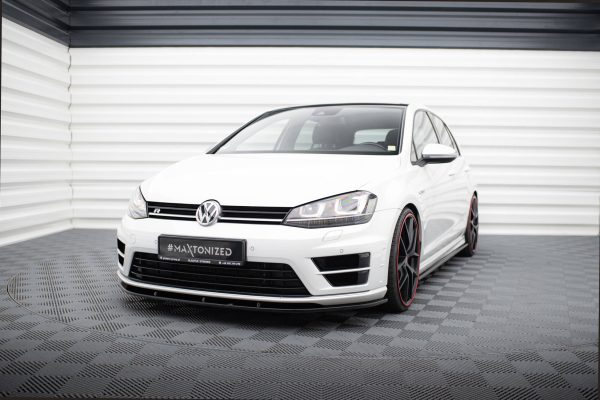 Volkswagen Golf 7 R / R-line - Lâmina frontal V.1 | VW-GO-7-R-FD1G | Produto Maxton Design distribuído por Unicartuning. Volkswagen Golf 7 R / R-line - Lâmina frontal V.1 | VW-GO-7-R-FD1G | Produto Maxton Design distribuído por Unicartuning.