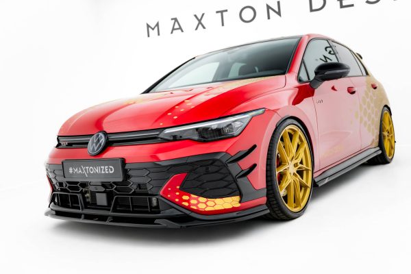 Volkswagen Golf GTI ClubSport Mk8 (facelift) - Lâmina frontal V.1 | VW-GO-8F-GTI-CS-FD1G | Produto Maxton Design distribuído por Unicartuning. Volkswagen Golf GTI ClubSport Mk8 (facelift) - Lâmina frontal V.1 | VW-GO-8F-GTI-CS-FD1G | Produto Maxton Design distribuído por Unicartuning.