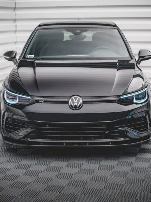 Volkswagen Golf R Mk8 - Lâmina frontal V.1 | VW-GO-8-R-FD1G | Produto Maxton Design distribuído por Unicartuning.