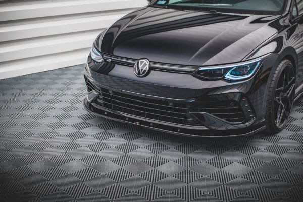 Volkswagen Golf R Mk8 - Lâmina frontal V.1 | VW-GO-8-R-FD1G | Produto Maxton Design distribuído por Unicartuning. Volkswagen Golf R Mk8 - Lâmina frontal V.1 | VW-GO-8-R-FD1G | Produto Maxton Design distribuído por Unicartuning.