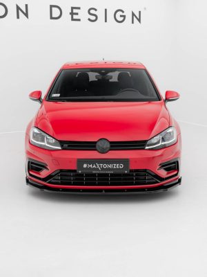 Volkswagen Golf R / R-line Mk7 (facelift) - Lâmina frontal V.1 | VW-GO-7F-R-FD1G | Produto Maxton Design distribuído por Unicartuning.