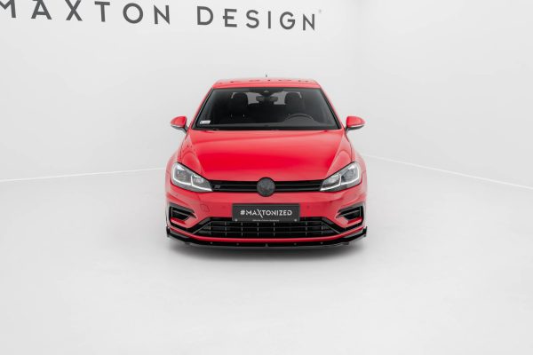 Volkswagen Golf R / R-line Mk7 (facelift) - Lâmina frontal V.1 | VW-GO-7F-R-FD1G | Produto Maxton Design distribuído por Unicartuning.