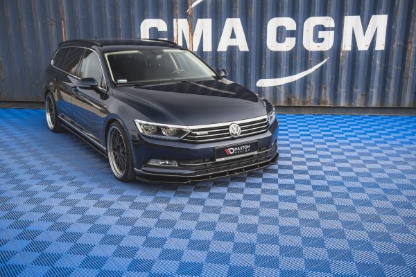 Volkswagen Passat B8 - Lâmina frontal V.1 | VW-PA-B8-FD1G | Produto Maxton Design distribuído por Unicartuning.