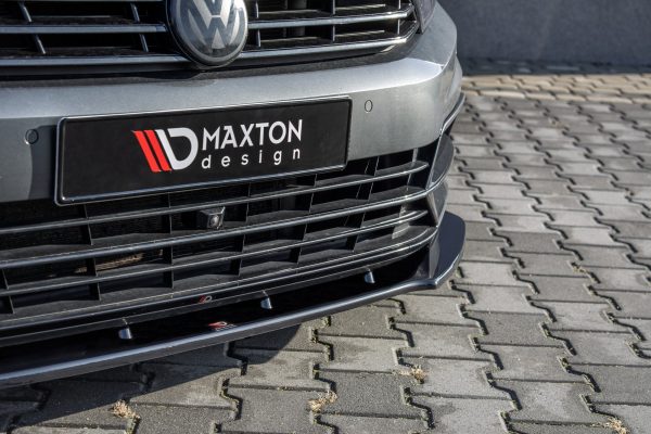 Volkswagen Passat R-line B8 - Lâmina frontal V.1 | VW-PA-B8-RLINE-FD1G | Produto Maxton Design distribuído por Unicartuning.