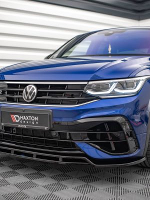 Volkswagen Tiguan R / R-line Mk2 (facelift) - Lâmina frontal V.1 | VW-TI-2F-R-FD1G+FD1RG | Produto Maxton Design distribuído por Unicartuning.