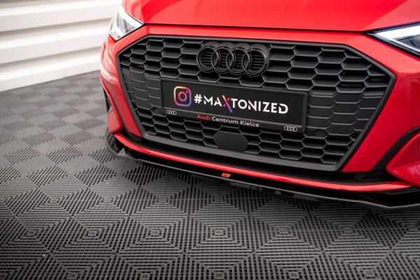 Audi A3 8Y - Lâmina frontal V.2 | AU-A3-8Y-FD2G | Produto Maxton Design distribuído por Unicartuning.