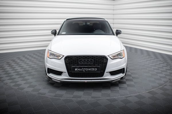 Audi A3 Sedan 8V - Lâmina frontal V.2 | AU-A3-3-S-FD2G | Produto Maxton Design distribuído por Unicartuning. Audi A3 Sedan 8V - Lâmina frontal V.2 | AU-A3-3-S-FD2G | Produto Maxton Design distribuído por Unicartuning.