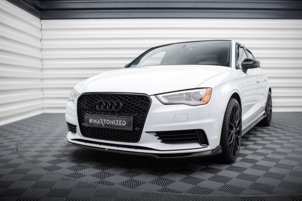 Audi A3 Sedan 8V - Lâmina frontal V.2 | AU-A3-3-S-FD2G | Produto Maxton Design distribuído por Unicartuning. Audi A3 Sedan 8V - Lâmina frontal V.2 | AU-A3-3-S-FD2G | Produto Maxton Design distribuído por Unicartuning.