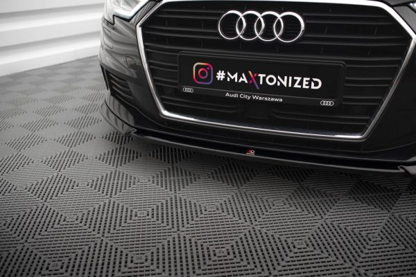 Audi A3 Sportback 8V (facelift) - Lâmina frontal V.2 | AU-A3-3F-SB-FD2G | Produto Maxton Design distribuído por Unicartuning.