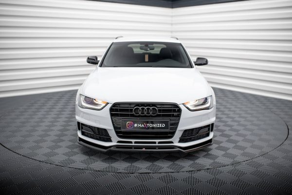 Audi A4 Competition B8 (facelift) - Lâmina frontal V.2 | AU-A4-B8F-COMP-FD2G | Produto Maxton Design distribuído por Unicartuning. Audi A4 Competition B8 (facelift) - Lâmina frontal V.2 | AU-A4-B8F-COMP-FD2G | Produto Maxton Design distribuído por Unicartuning.