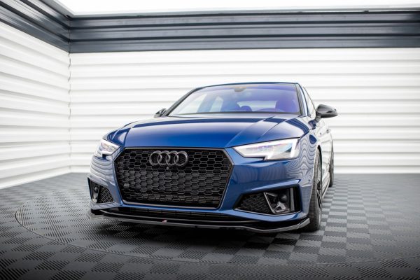 Audi A4 Competition B9 - Lâmina frontal V.2 | AU-A4-B9-COMP-FD2G | Produto Maxton Design distribuído por Unicartuning.