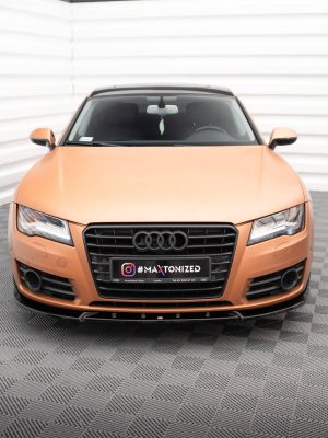 Audi A7 C7 - Lâmina frontal V.2 | AU-A7-C7-FD2G | Produto Maxton Design distribuído por Unicartuning.