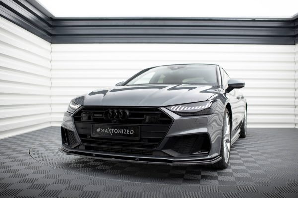 Audi A7 S-Line C8 / S7 C8 / C8 (facelift) / S7 (facelift) - Lâmina frontal V.2 | AU-A7-C8-SLINE-FD2G | Produto Maxton Design distribuído por Unicartuning.