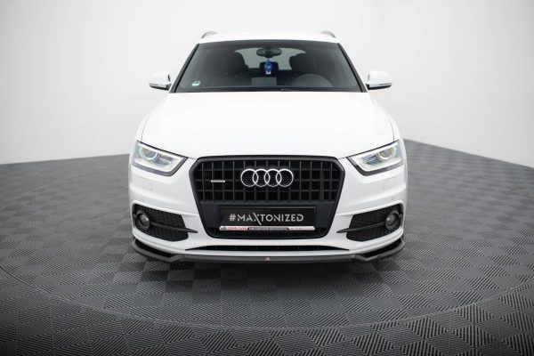 Audi Q3 S-Line 8u - Lâmina frontal V.2 | AU-Q3-1-SLINE-SB-FD2G | Produto Maxton Design distribuído por Unicartuning. Audi Q3 S-Line 8u - Lâmina frontal V.2 | AU-Q3-1-SLINE-SB-FD2G | Produto Maxton Design distribuído por Unicartuning.