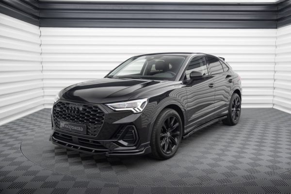 Audi Q3 Sportback F3 - Lâmina frontal V.2 | AU-Q3-2-SB-FD2G | Produto Maxton Design distribuído por Unicartuning.