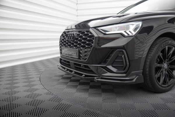 Audi Q3 Sportback F3 - Lâmina frontal V.2 | AU-Q3-2-SB-FD2G | Produto Maxton Design distribuído por Unicartuning.