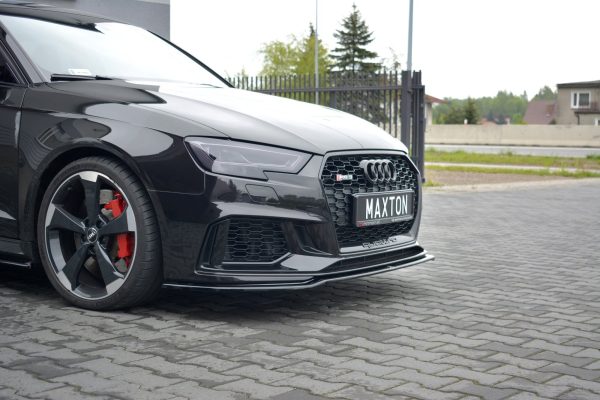 Audi RS3 8V Fl Sportback - Lâmina frontal V.2 | AU-RS3-8VF-FD2G | Produto Maxton Design distribuído por Unicartuning. Audi RS3 8V Fl Sportback - Lâmina frontal V.2 | AU-RS3-8VF-FD2G | Produto Maxton Design distribuído por Unicartuning.