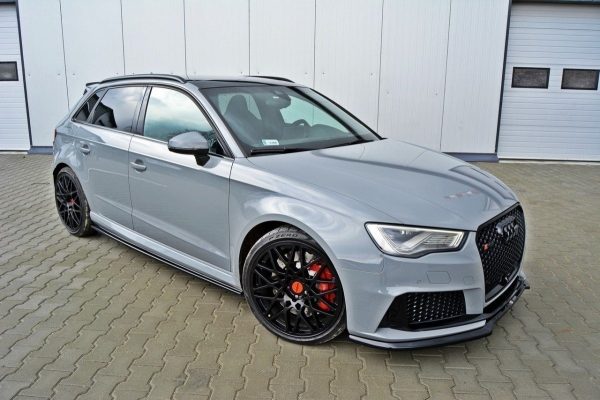 Audi RS3 8V Sportback - Lâmina frontal V.2 | AU-RS3-8V-FD2G | Produto Maxton Design distribuído por Unicartuning.