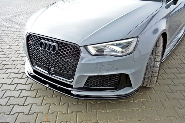Audi RS3 8V Sportback - Lâmina frontal V.2 | AU-RS3-8V-FD2G | Produto Maxton Design distribuído por Unicartuning.