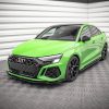 Audi RS3 Sedan 8Y - Lâmina frontal V.2 | AU-RS3-8Y-S-FD2G | Produto Maxton Design distribuído por Unicartuning.