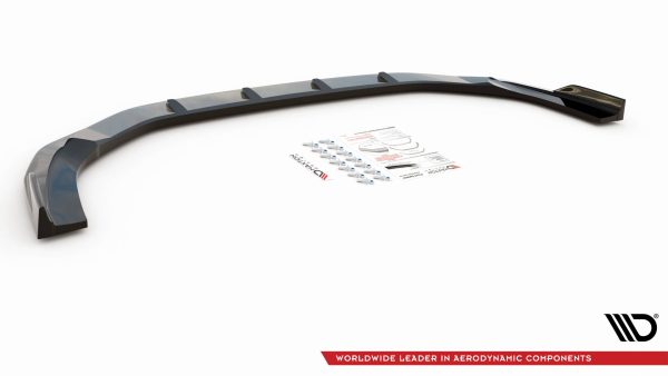 Audi RS3 Sedan 8Y - Lâmina frontal V.2 | AU-RS3-8Y-S-FD2G | Produto Maxton Design distribuído por Unicartuning.