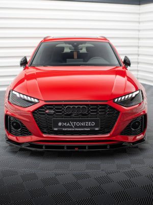 Audi RS4 B9 (facelift) - Lâmina frontal V.2 | AU-RS4-B9F-FD2G | Produto Maxton Design distribuído por Unicartuning. Audi RS4 B9 (facelift) - Lâmina frontal V.2 | AU-RS4-B9F-FD2G | Produto Maxton Design distribuído por Unicartuning.