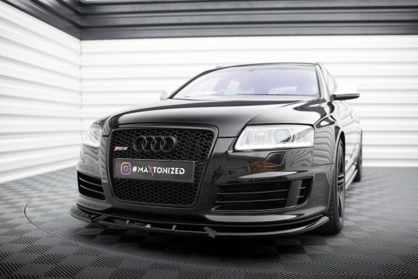 Audi RS6 Avant C6 - Lâmina frontal V.2 | AU-RS6-C6-FD2G | Produto Maxton Design distribuído por Unicartuning.
